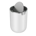 thumbnail image 1 of Mainstays Desktop Trash Can, Swing Top Bin, 1.5 Liter (0.4 Gallon) Swing Lid Trash Can - White 6.5" Tall, 1 of 13