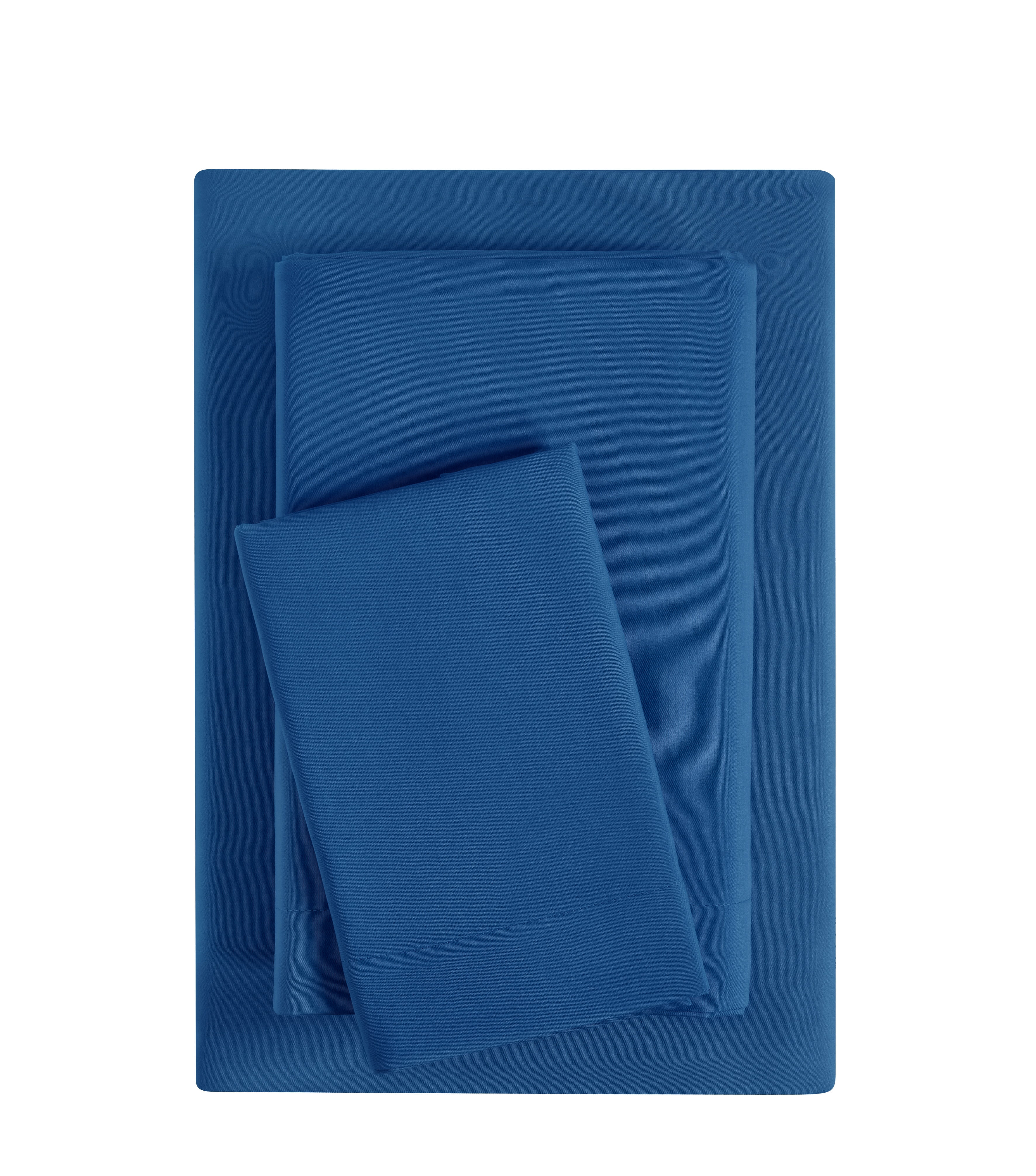 Mainstays Basic Value Microfiber Bed Sheet Set, Royal Blue, Twin-XL, 3 Piece