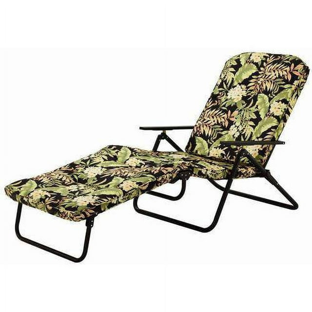 Mainstays Ms Padded Fabric Folding Lounge Floral
