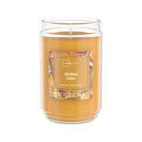 Mainstays Vanilla Scented Single-Wick Large Jar Candle – 20 Oz, 3.61" X 5.75" – Free Shipping
