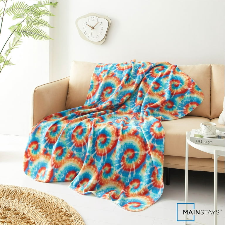 Coperta Con Cappuccio Sherpa Tie-Dye - Morbida E Calda Per Casa E Viaggi - Foto 4