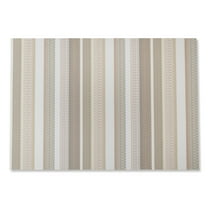 Mainstays Multi Stripe Woven Vinyl Table Placemat Birch 13" x 18"