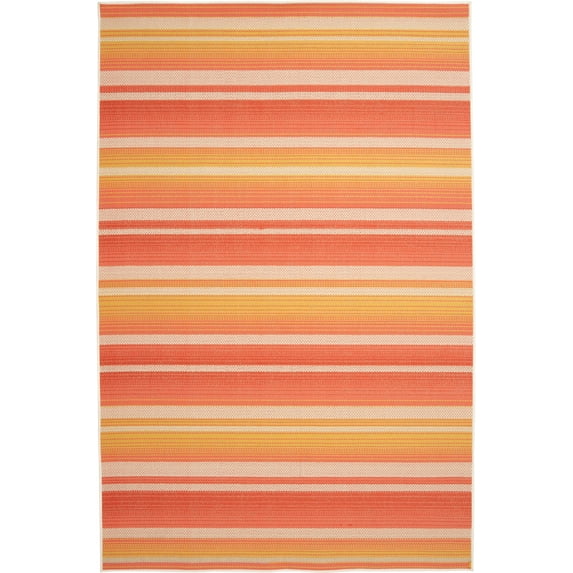Mainstays 6'6"x9'6" Multicolor Sunset Stripe Outdoor Area Rug