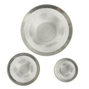 Mainstays Stainless Steel Mesh Drain Strainers, Multi-Size 3-Pack, Silver