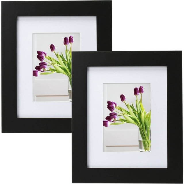 Mainstays Museum 8x10 Matted to 5x7 Flat Wide Gallery Picture Frame