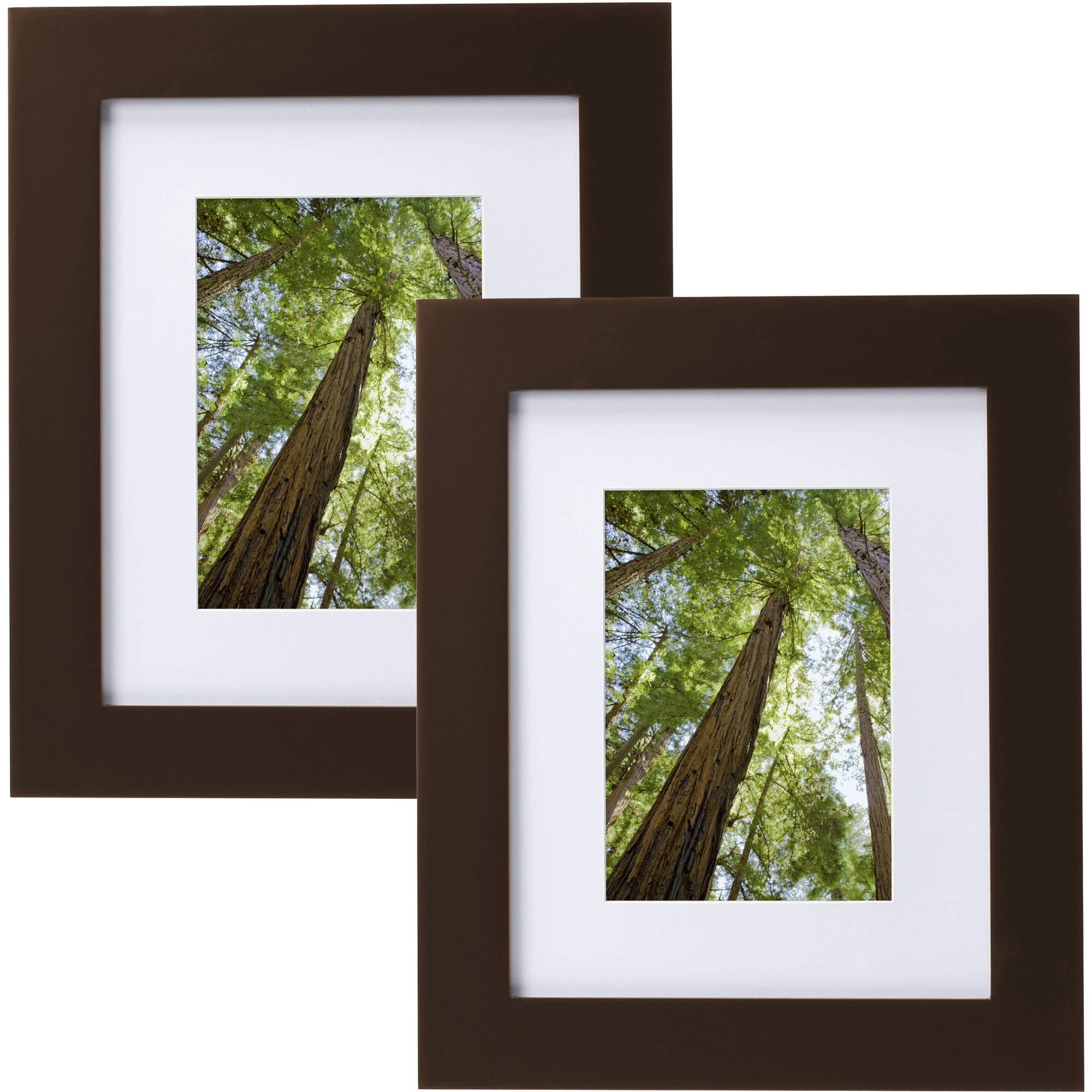 Mainstays Museum 16x20 Matted to 11x14 Flat Wide Gallery Picture Frame,  Mahogany 