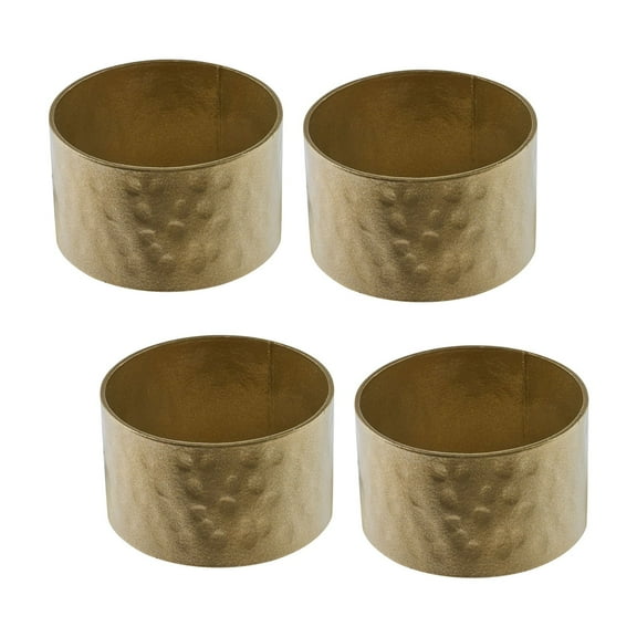 Mainstays Antique Brass Iron Napkin Rings, 4 Count
