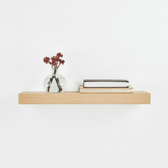 Mainstays Natural 18" Wood Floating Shelf
