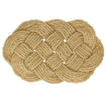 Mainstays Natural Sailor Knot Coir Outdoor Doormat, 18" x 30"