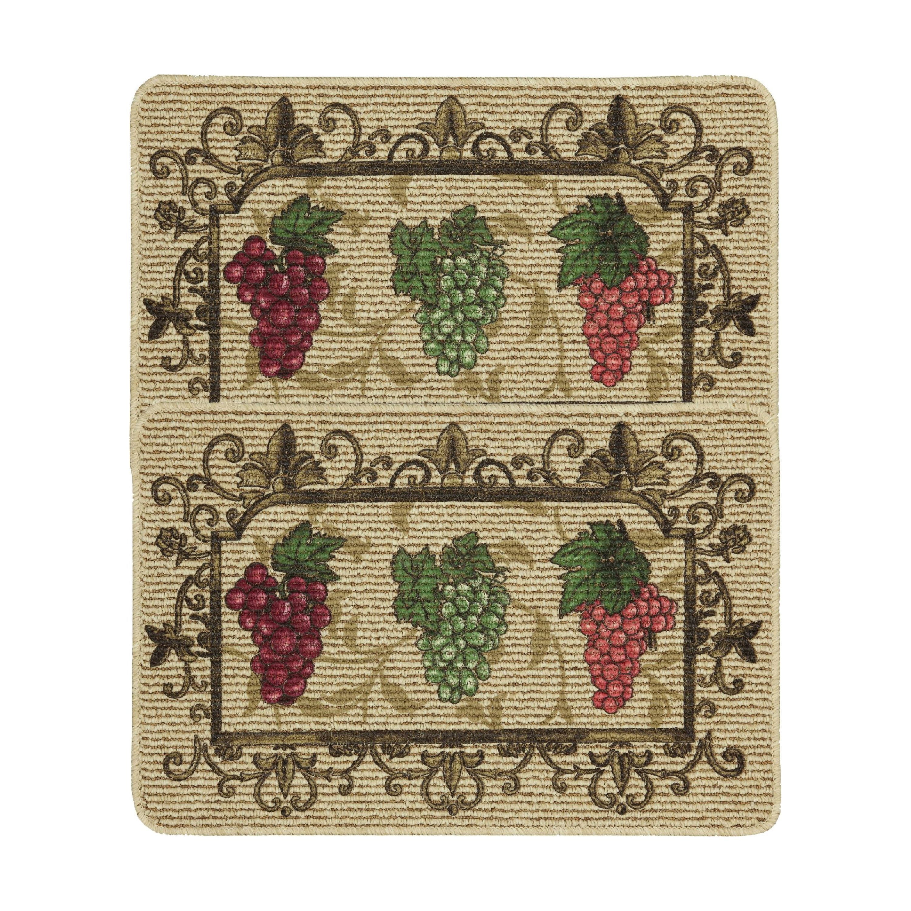 Wine Picnic Grapes Premium Kitchen Comfort Mat