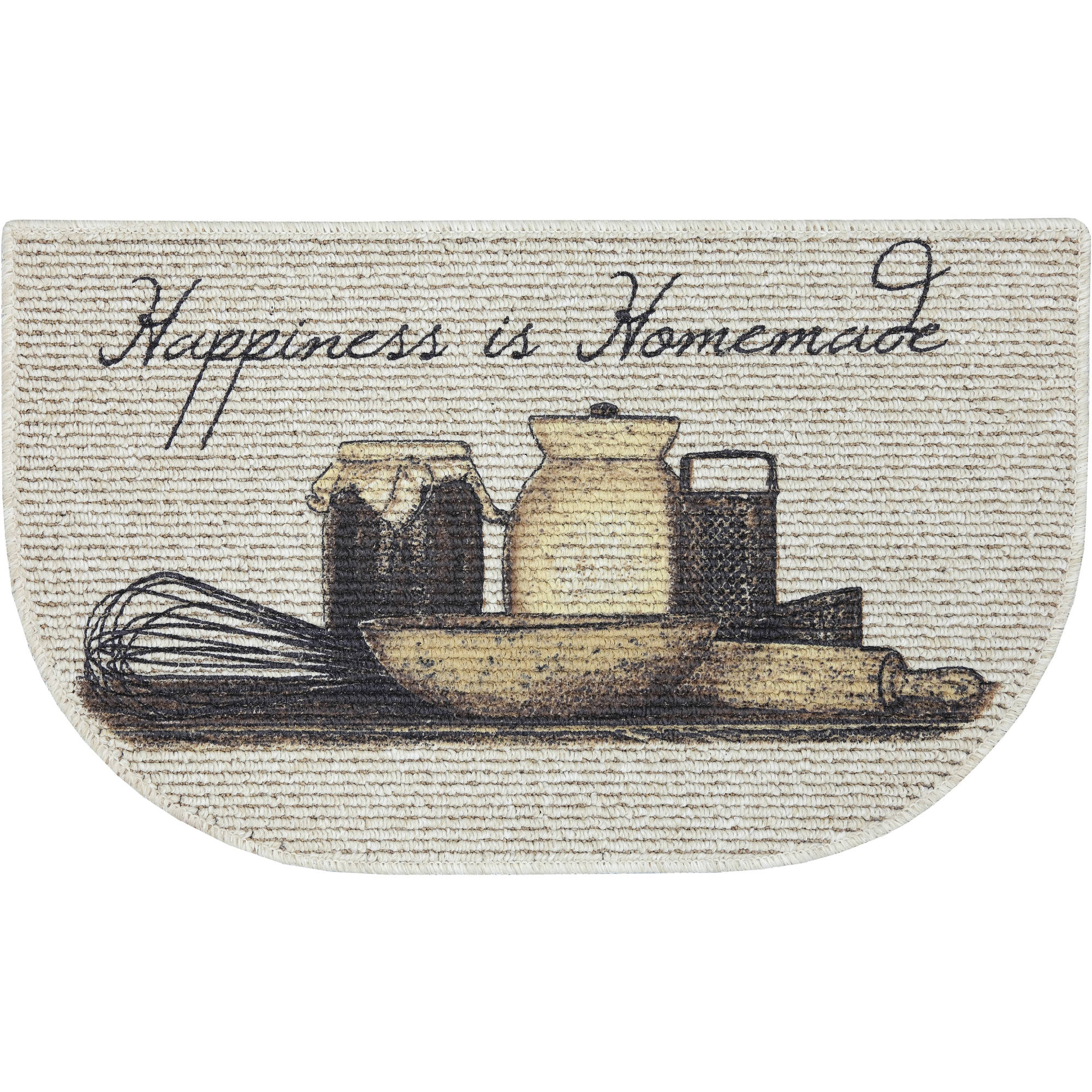 Mainstays Natures Trend Happiness is Homemade Printed Slice Kitchen Mat, Multi-color, 18" x 30" - image 1 of 2
