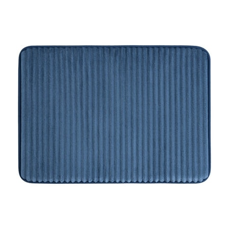 Mainstays Navy Performance Foam 17"x 24" Bath Rug