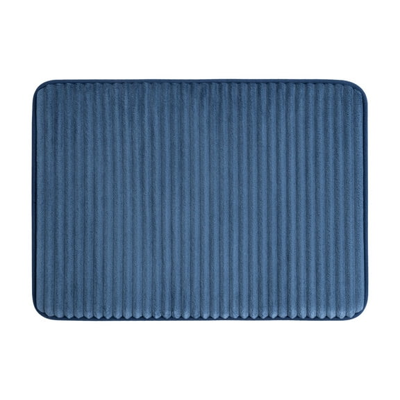 Mainstays Navy Performance Foam 17"x 24" Bath Rug