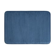 Mainstays Performance Foam Bath Rug, Navy, 20 in x 32 in