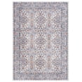 Mainstays Neutral Multi Area Rug, 5 ft x 7 ft, Grey/Blue Rust