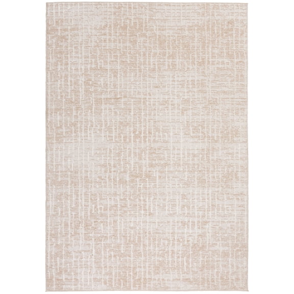 Mainstays Neutral Raised & Sculpted Abstract Indoor Area Rug, 5'x7'