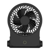 Mainstays New 4" On-the-Go Folding Personal Fan for Stroller, Car Seat, Treadmill, Black
