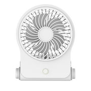 Mainstays New 4" On-the-Go Folding Personal Fan for Stroller, Car Seat, Treadmill, White