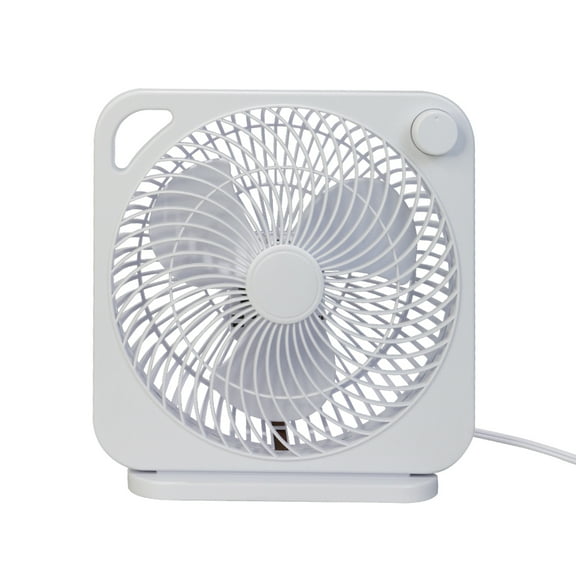 Mainstays 9 inch Personal Box Fan with 3 speeds White