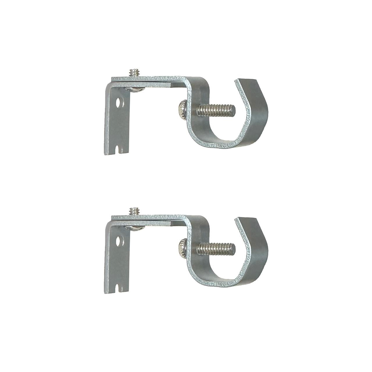 Mainstays Nickel 7/16"-3/4" Adjustable Curtain Rod Brackets, 2 Count