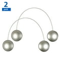 thumbnail image 1 of Mainstays Nickel 2 Magnetic Curtain Holdbacks, 1 of 7