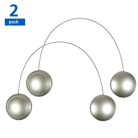 Mainstays Nickel Magnetic Curtain Holdbacks (2 Count)