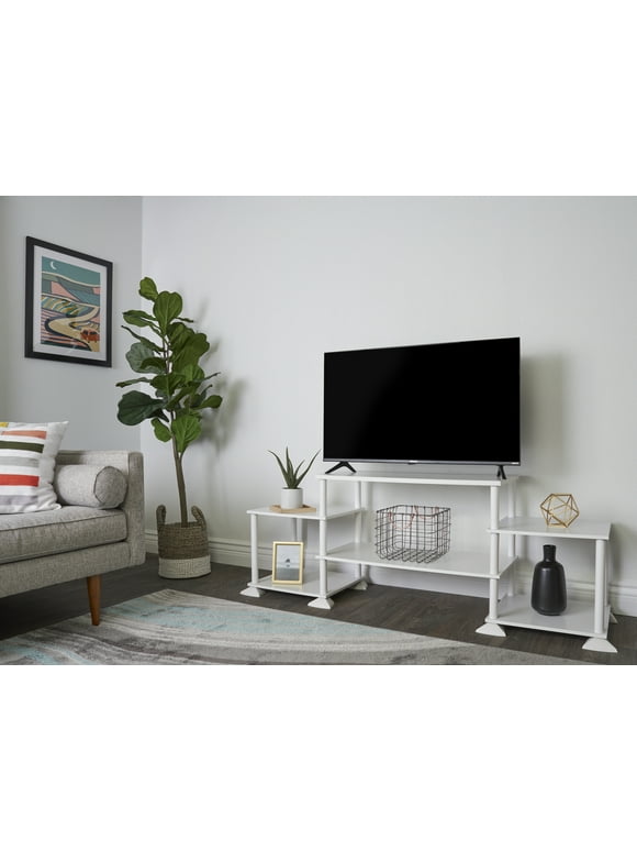 Mainstays No Tools Assembly TV Stand for TVs up to 40", White
