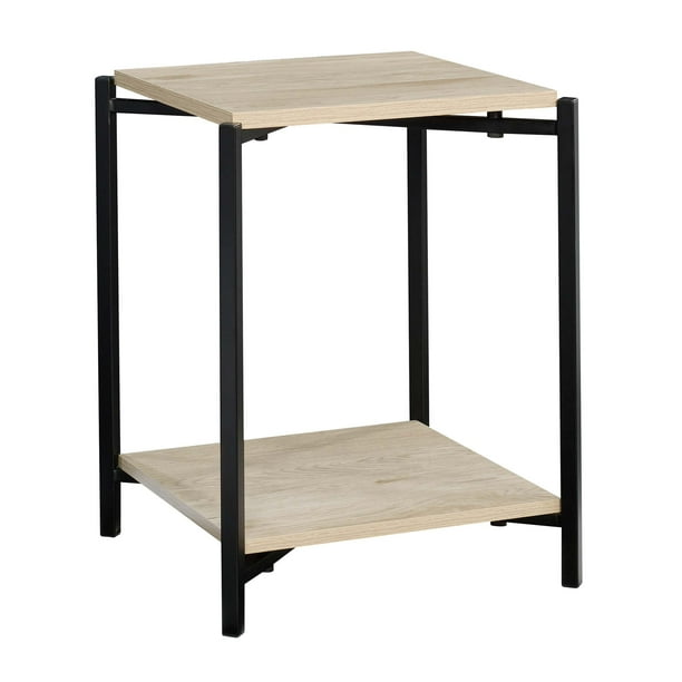 Mainstays No Tools End Table, Natural Wood Finish