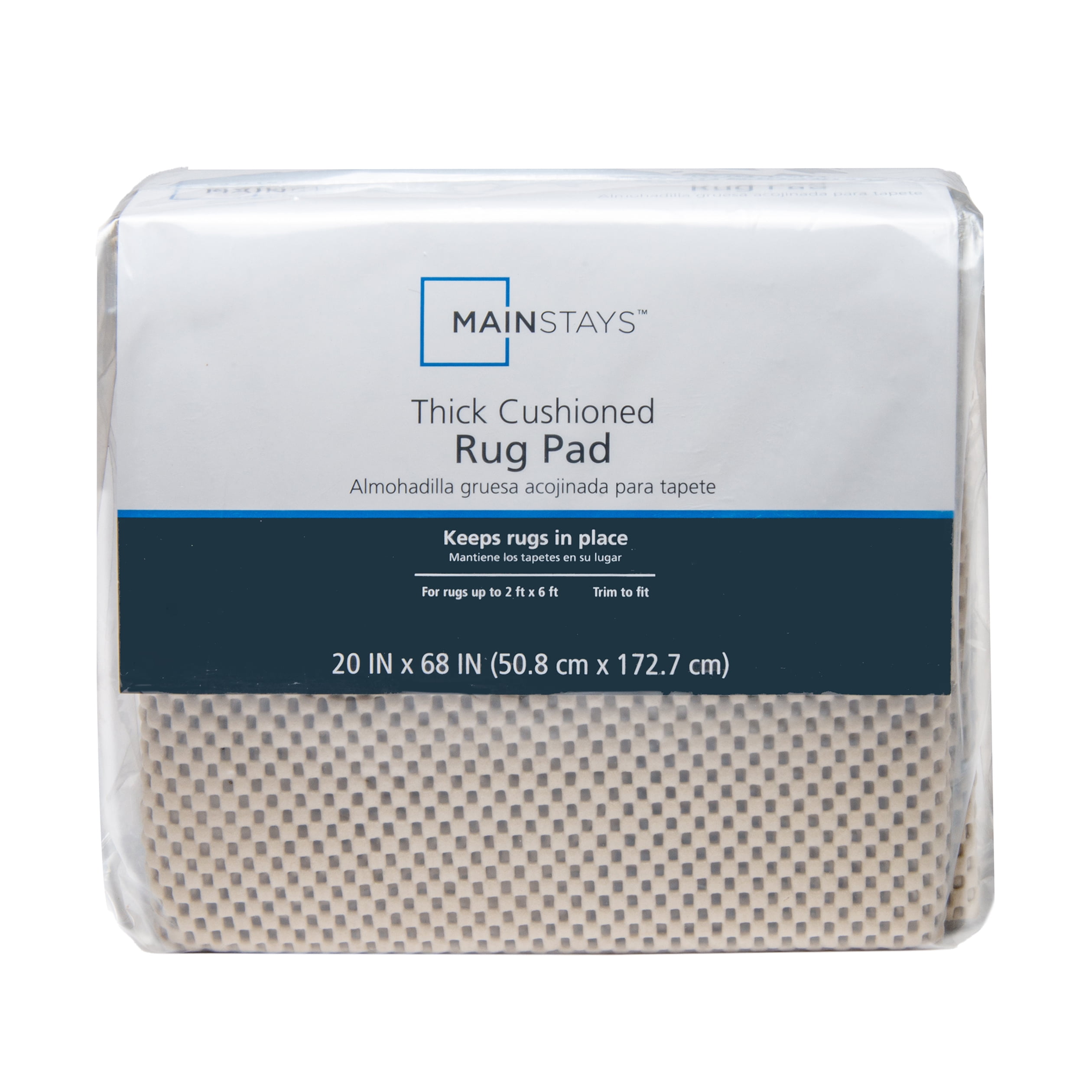 Mainstays NonSkid, NonSlip, PVCcoated Polyester Deluxe Rug Pad Sand