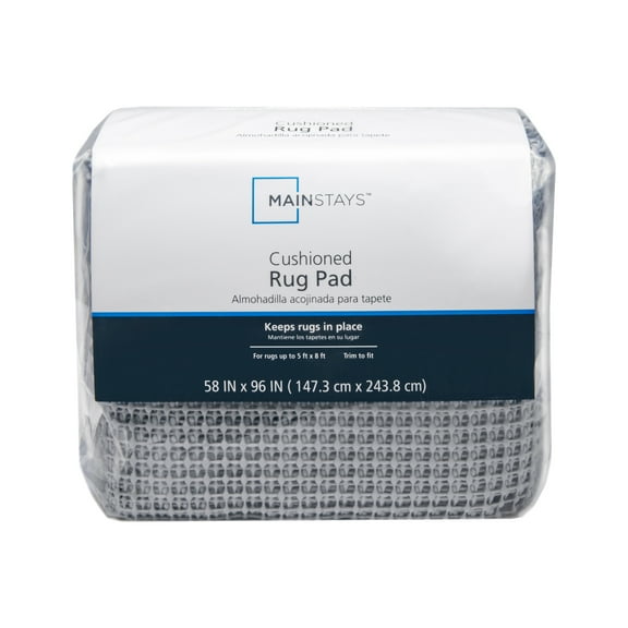 Mainstays Non-Skid Non-Slip Rug Pad, Gray, 5' x 8'