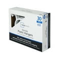 thumbnail image 1 of Mainstays Plastic Non Slip Clothing Hangers, 30 Count, White, 1 of 9