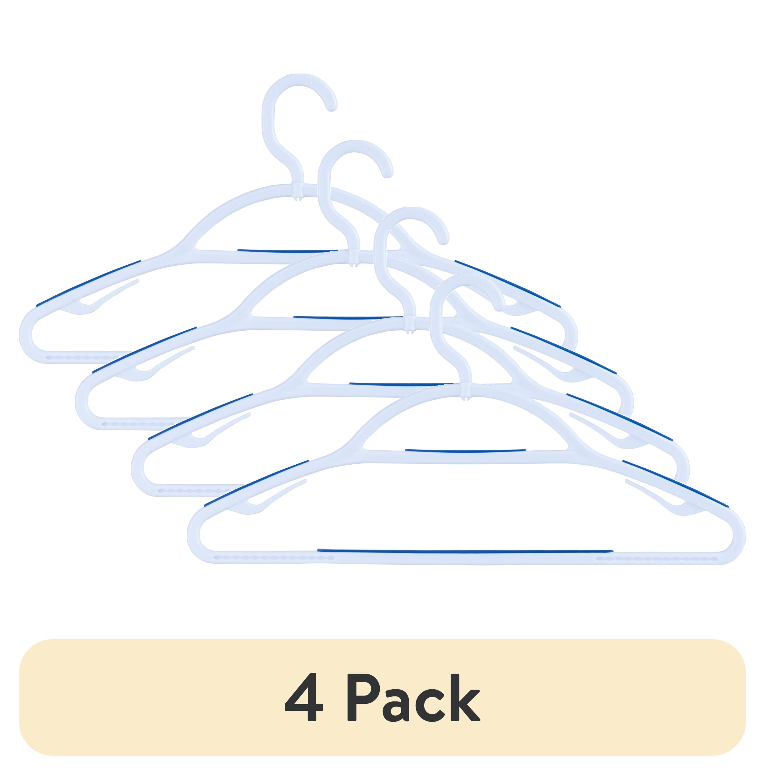 (4 pack) Mainstays NonSlip Clothing Hangers, 5 Pack, Swivel Neck