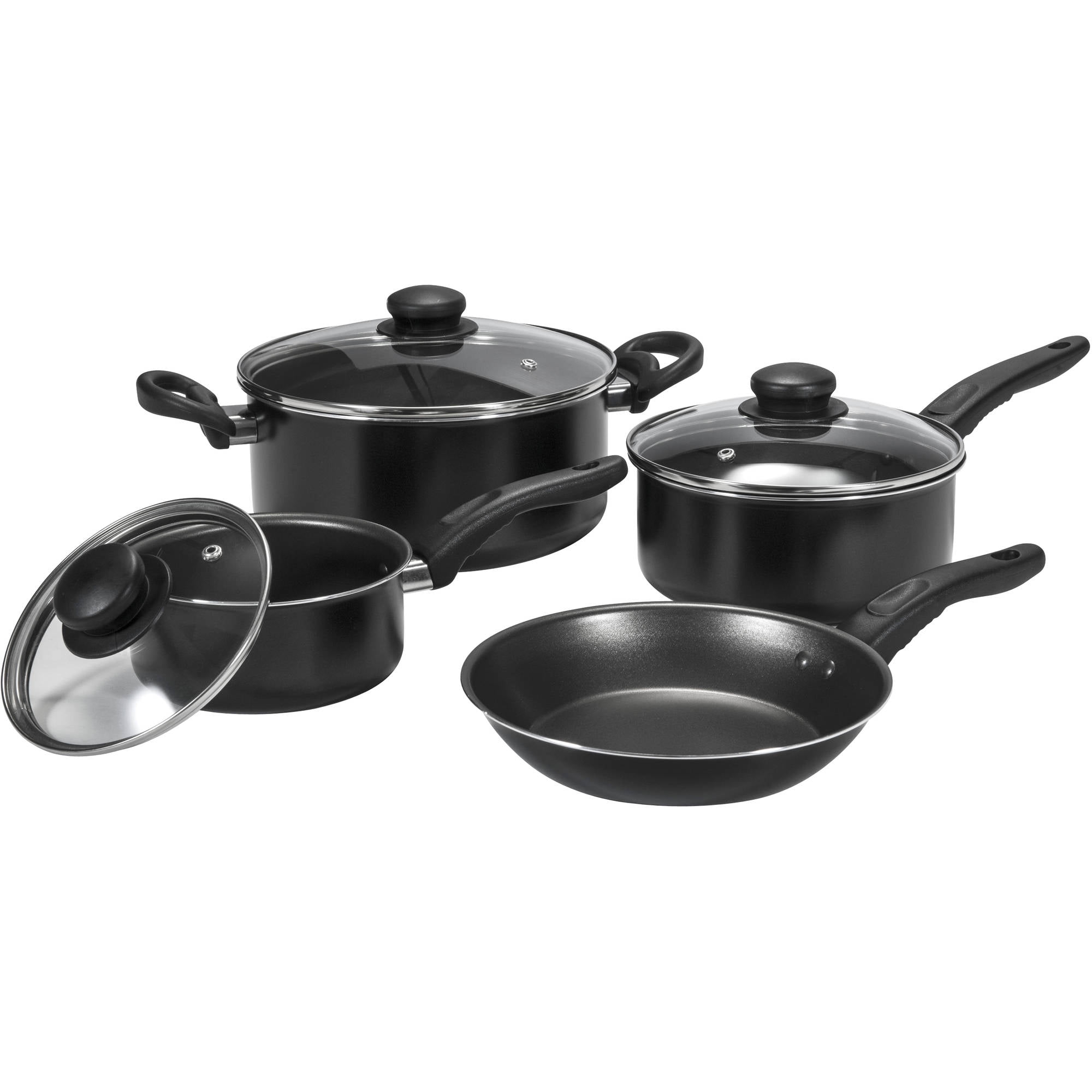 Meythway Stainless Steel Pots and Pans Set Nonstick, 6-Piece Kitchen  Cookware Sets with Stay-Cool Handles, Non-Toxic, Dishwasher Safe &  Compatible