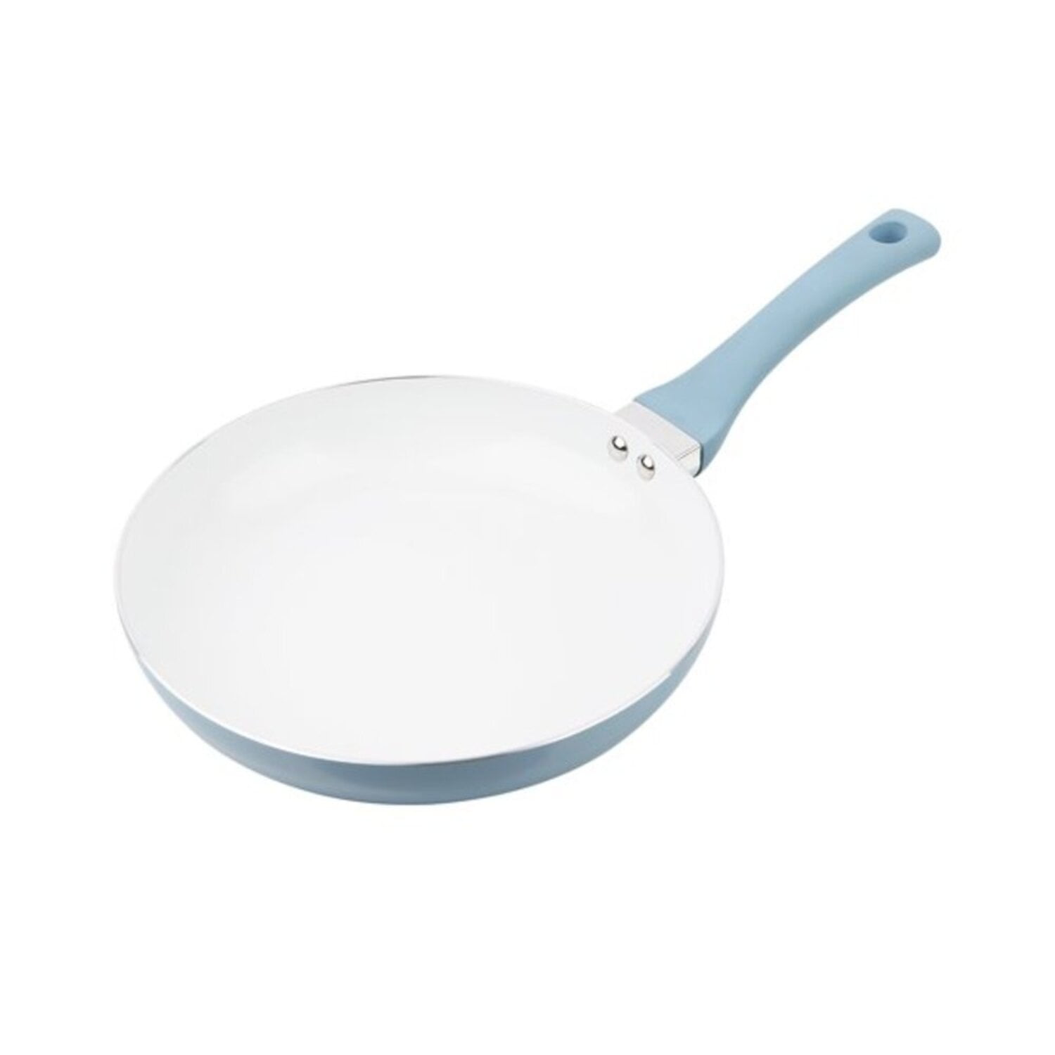Shell porcelain white pebble pan Non-stick deep frying pan