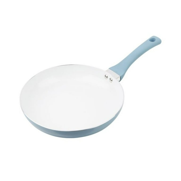 Mainstays Non-Stick Ceramic-Coated Aluminum Alloy 10in Frying Pan Blue Linen