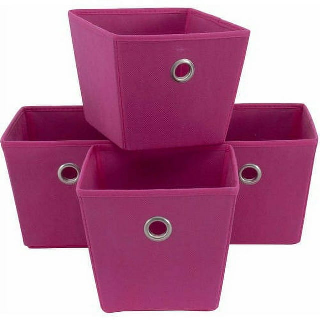 Mainstays NonWoven Bins 4Pack Multiple Colors