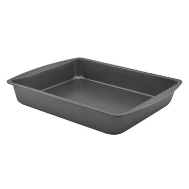 Mainstays Nonstick 12.7" X 8.9" X 2" Oblong Cake Pan, Baking Pan, Utility Pan, Gray