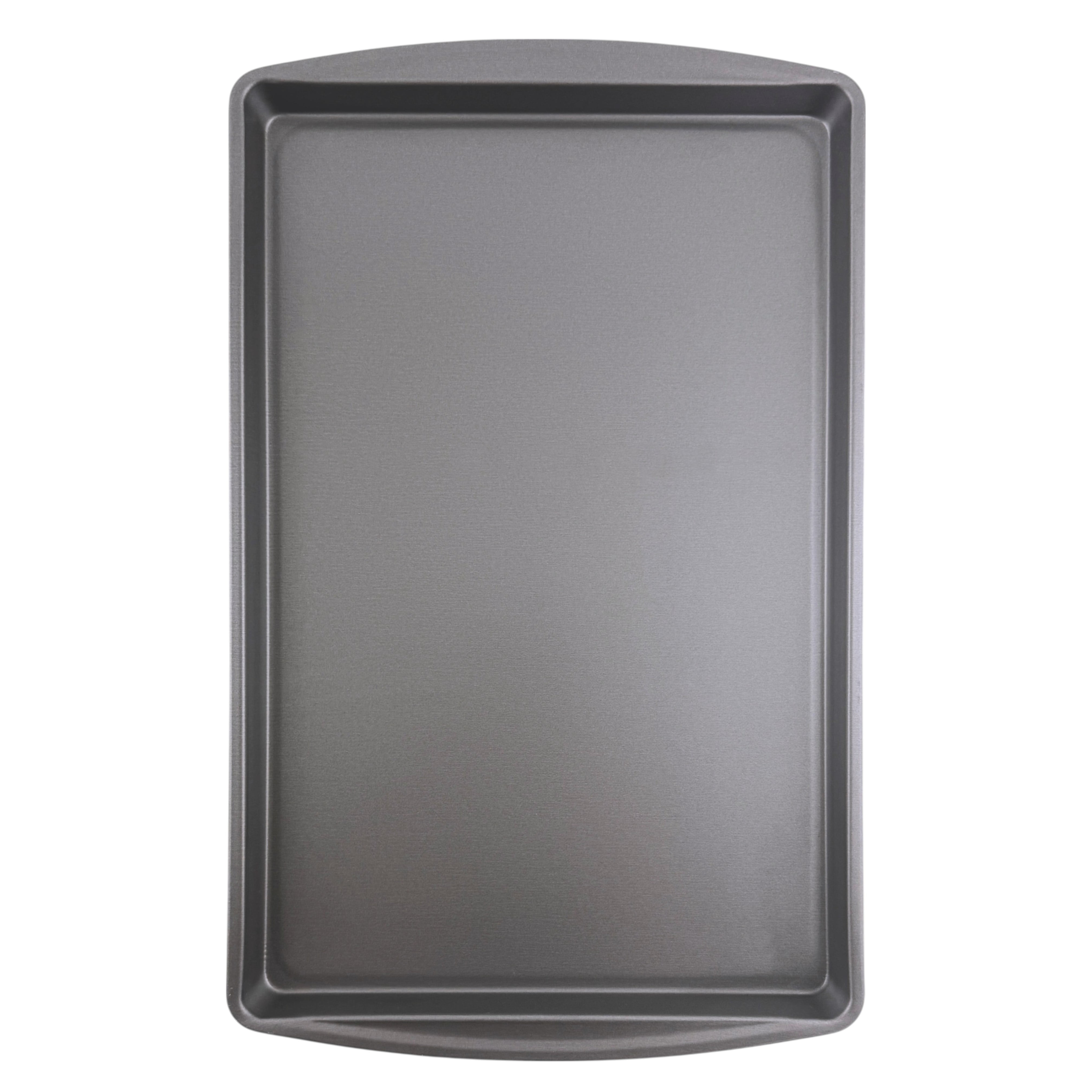 Brandclub - Mainstays Nonstick 15" x 10.3" x 0.7" Medium Cookie Pan, Gray