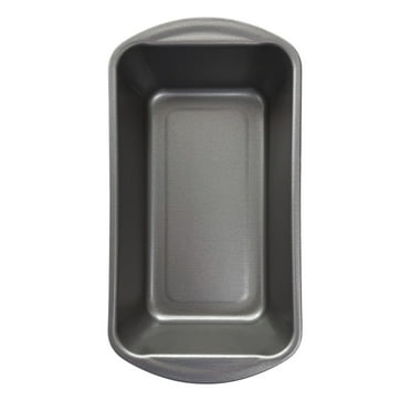 Mainstays Nonstick 9" x 5" x 2.7" Large Bread and Loaf Pan, Meatloaf, Gray