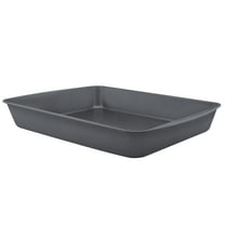 Mainstays Nonstick Jumbo Roaster, Roasting Pan, 17.2" x 12.7" x 2.7", Gray