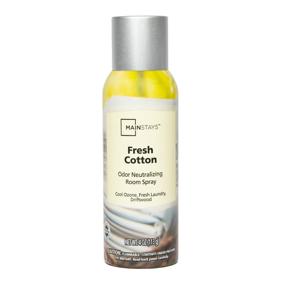 Mainstays Odor Neutralizing Room Spray, Fresh Cotton Air Freshner, 4 oz.