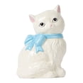 thumbnail image 1 of Mainstays Vanilla Dream Porcelain Nostalgic Cat with Bow Figurine Tabletop Decoration, 1 of 6