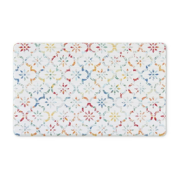 Mainstays Ogee Tile Kitchen Mat, Multicolor, 18" x 30"