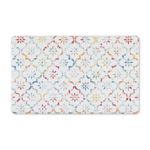 Mainstays Ogee Tile Kitchen Mat, Multicolor, 18" x 30"