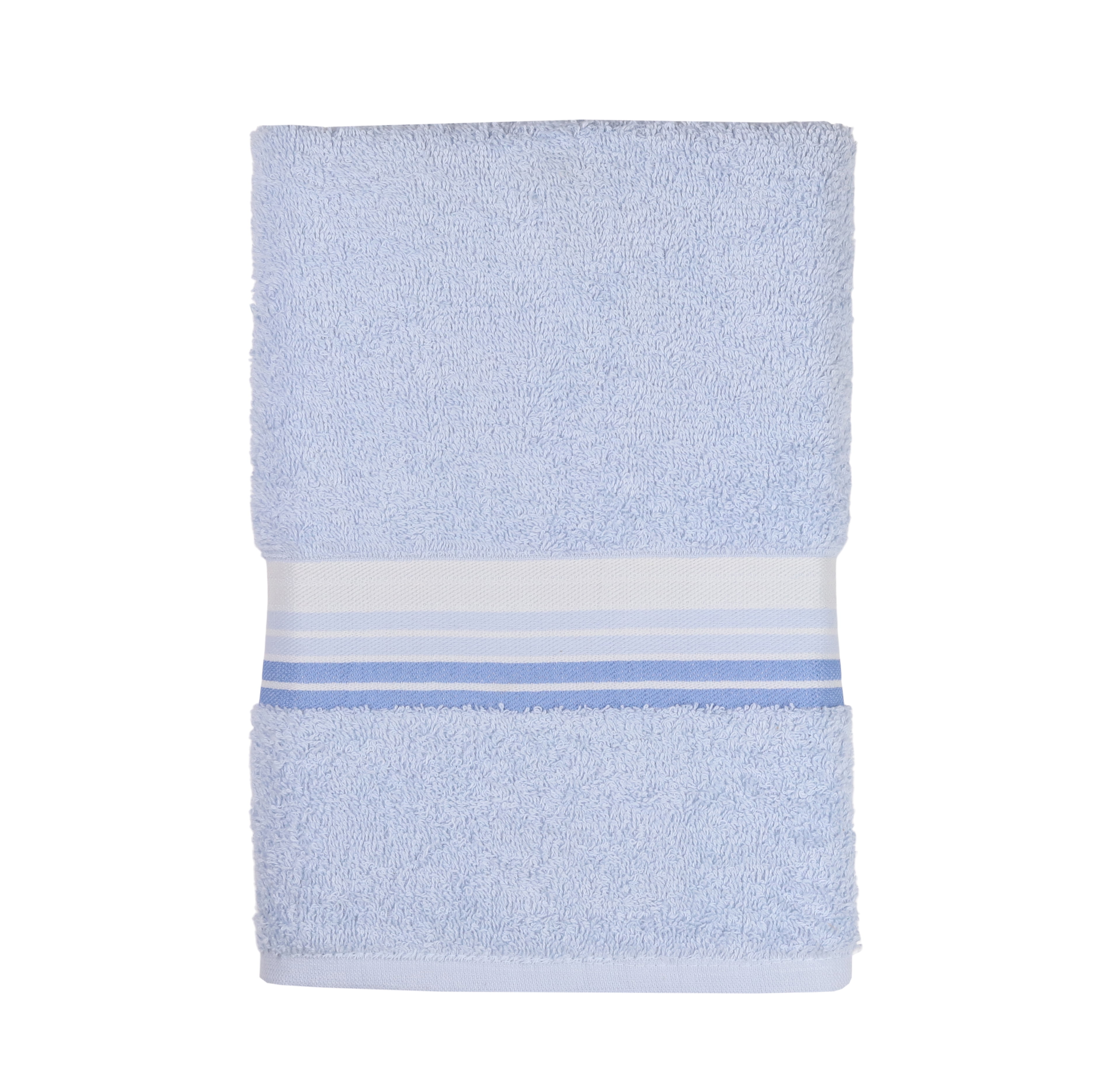 Mainstays Ombre Stripe Bath Towel, Blue Shell - Walmart.com