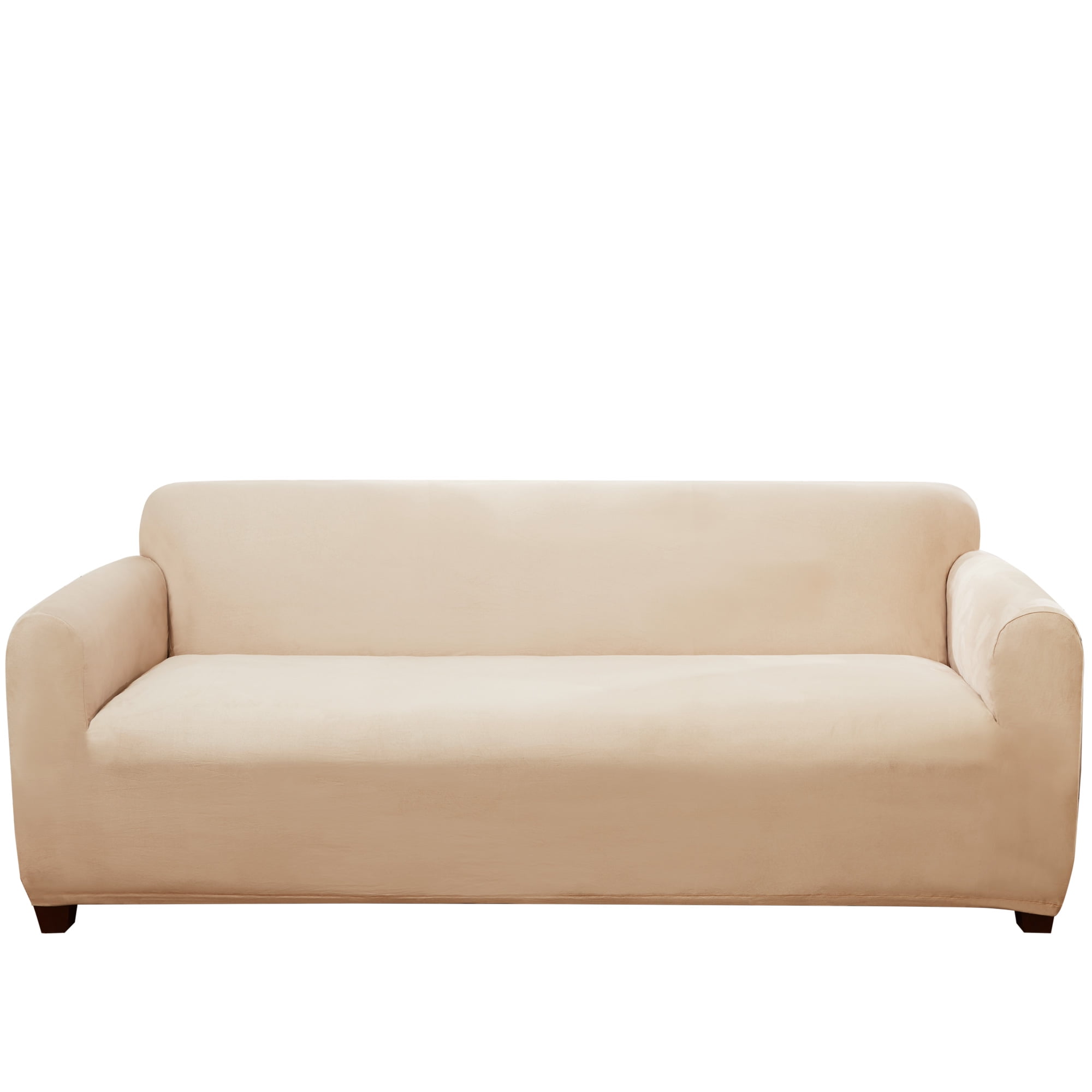 Mainstays OnePiece Piece Sofa Slipcover, Brownstone