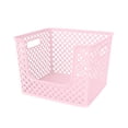 thumbnail image 1 of Mainstays Open Front Decorative Basket, Pink Blush, 1 of 5
