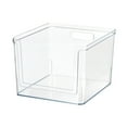 thumbnail interactive-video image 1 of Mainstays Extra Large Deep Open-Front Pantry Organizer Bin, Clear Plastic, 12” x 10.5” x 8.0”, 1 of 9