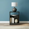 thumbnail image 1 of Mainstays Open Shelf Nightstand, Black, 1 of 16