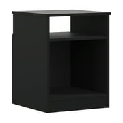 Mainstays Open Shelf Nightstand, Black